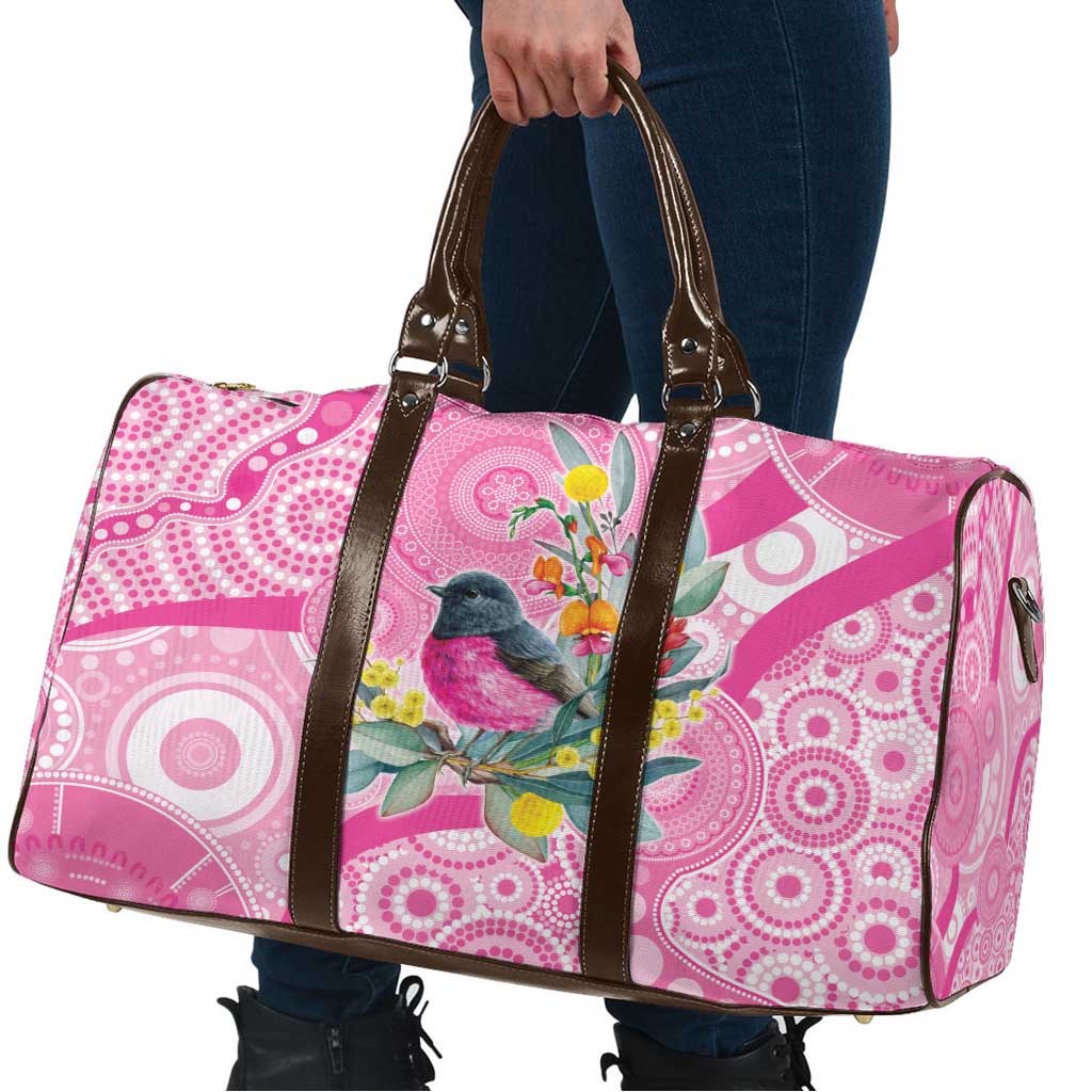 Pink Robin Aboriginal Inspired Travel Bag - Aussie Hoodie