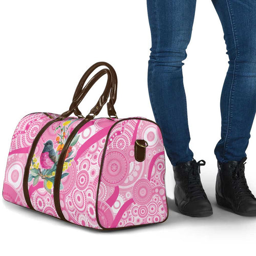 Pink Robin Aboriginal Inspired Travel Bag - Aussie Hoodie
