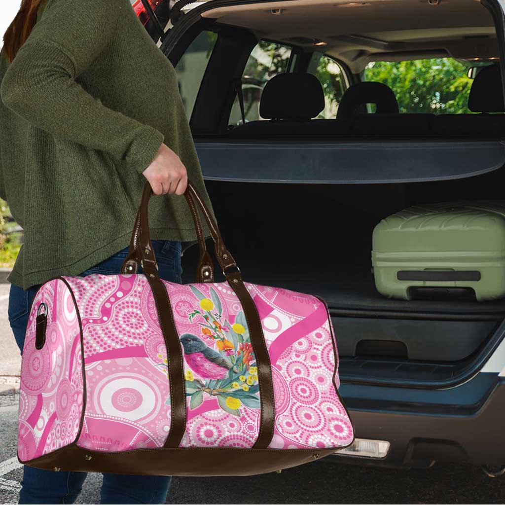 Pink Robin Aboriginal Inspired Travel Bag - Aussie Hoodie