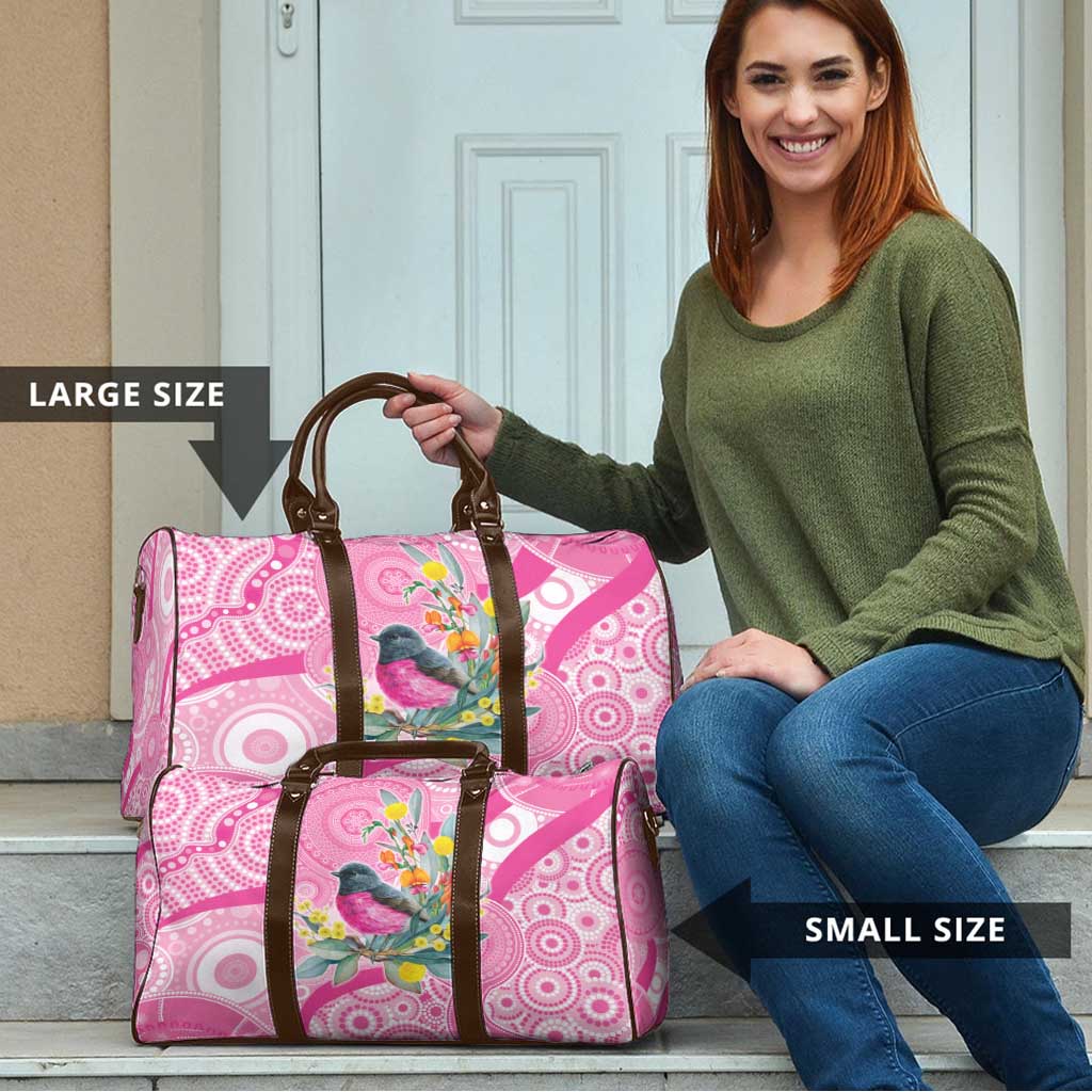 Pink Robin Aboriginal Inspired Travel Bag - Aussie Hoodie