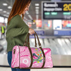 Pink Robin Aboriginal Inspired Travel Bag - Aussie Hoodie