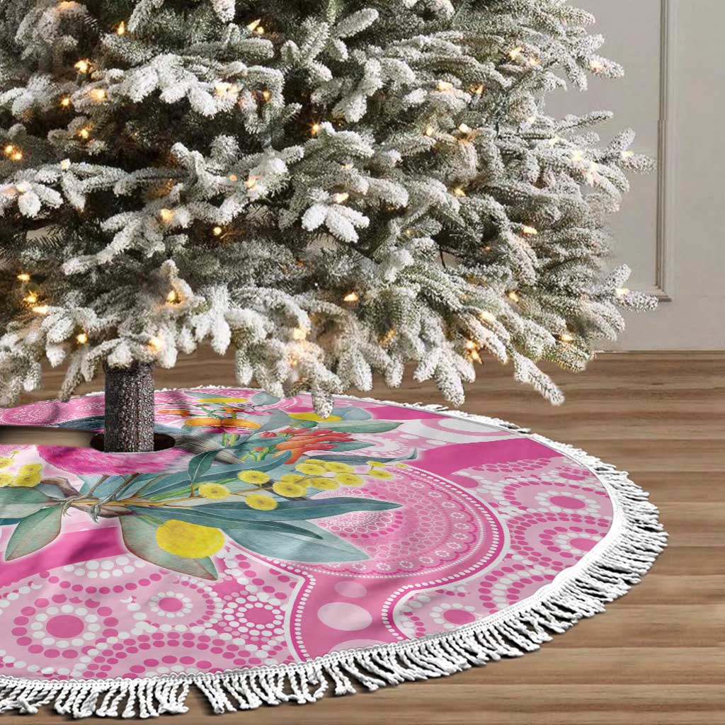 Pink Robin Aboriginal Inspired Tree Skirt - Aussie Hoodie