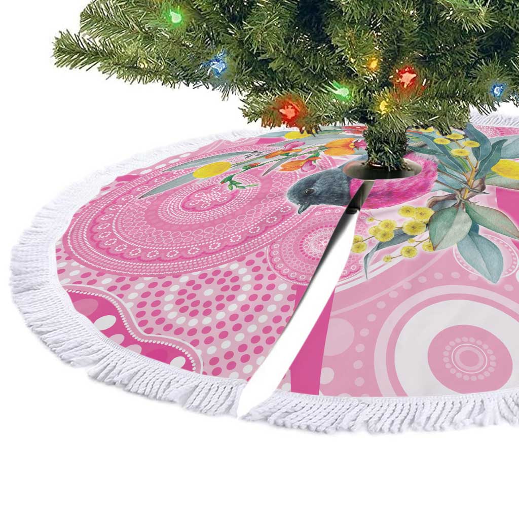 Pink Robin Aboriginal Inspired Tree Skirt - Aussie Hoodie