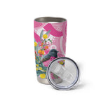 Pink Robin Aboriginal Inspired Tumbler Cup - Aussie Hoodie