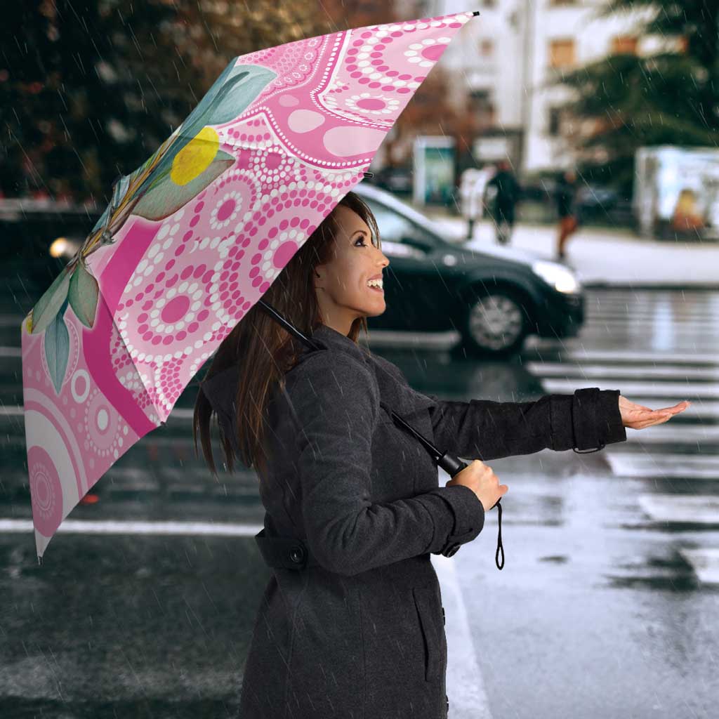 Pink Robin Aboriginal Inspired Umbrella - Aussie Hoodie