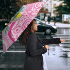 Pink Robin Aboriginal Inspired Umbrella - Aussie Hoodie