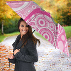 Pink Robin Aboriginal Inspired Umbrella - Aussie Hoodie