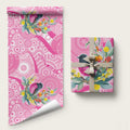 Pink Robin Aboriginal Inspired Wrapping Paper Aboriginal Inspired Christmas - Aussie Hoodie