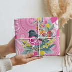 Pink Robin Aboriginal Inspired Wrapping Paper Aboriginal Inspired Christmas - Aussie Hoodie