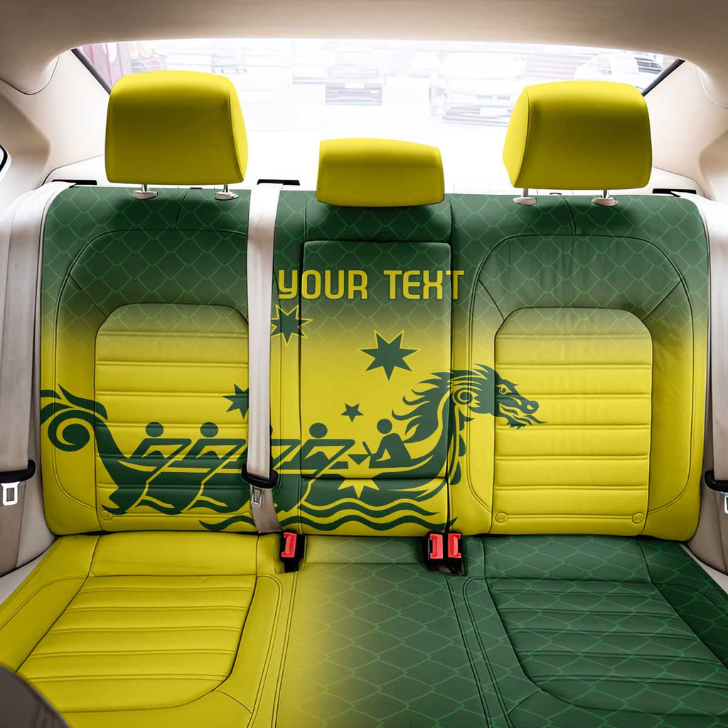 Personalised Dragons Boat Aussie Paddles Up! Back Car Seat Cover