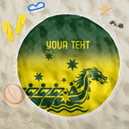 Personalised Dragons Boat Aussie Paddles Up! Beach Blanket