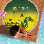 Personalised Dragons Boat Aussie Paddles Up! Beach Blanket