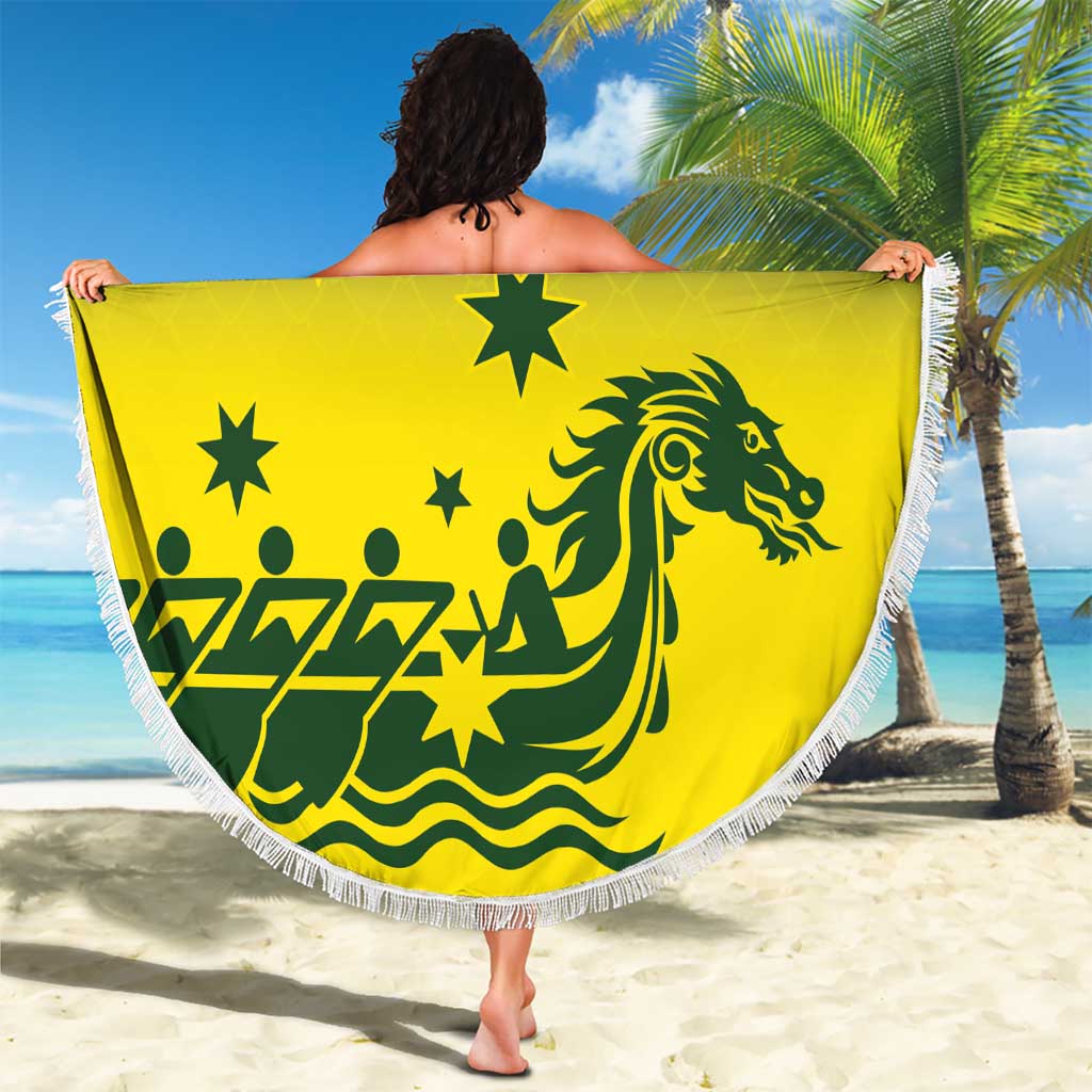Personalised Dragons Boat Aussie Paddles Up! Beach Blanket