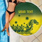 Personalised Dragons Boat Aussie Paddles Up! Beach Blanket