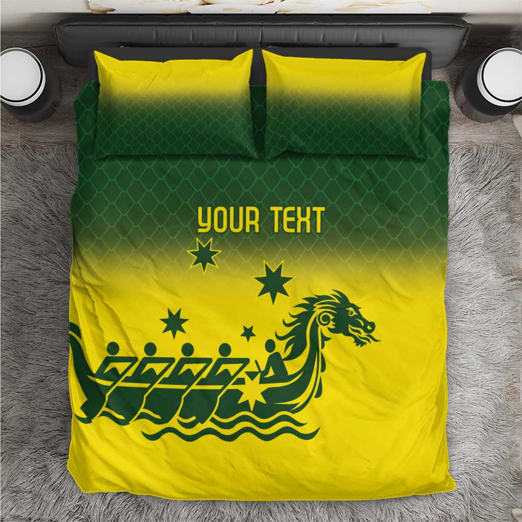 Personalised Dragons Boat Aussie Paddles Up! Bedding Set