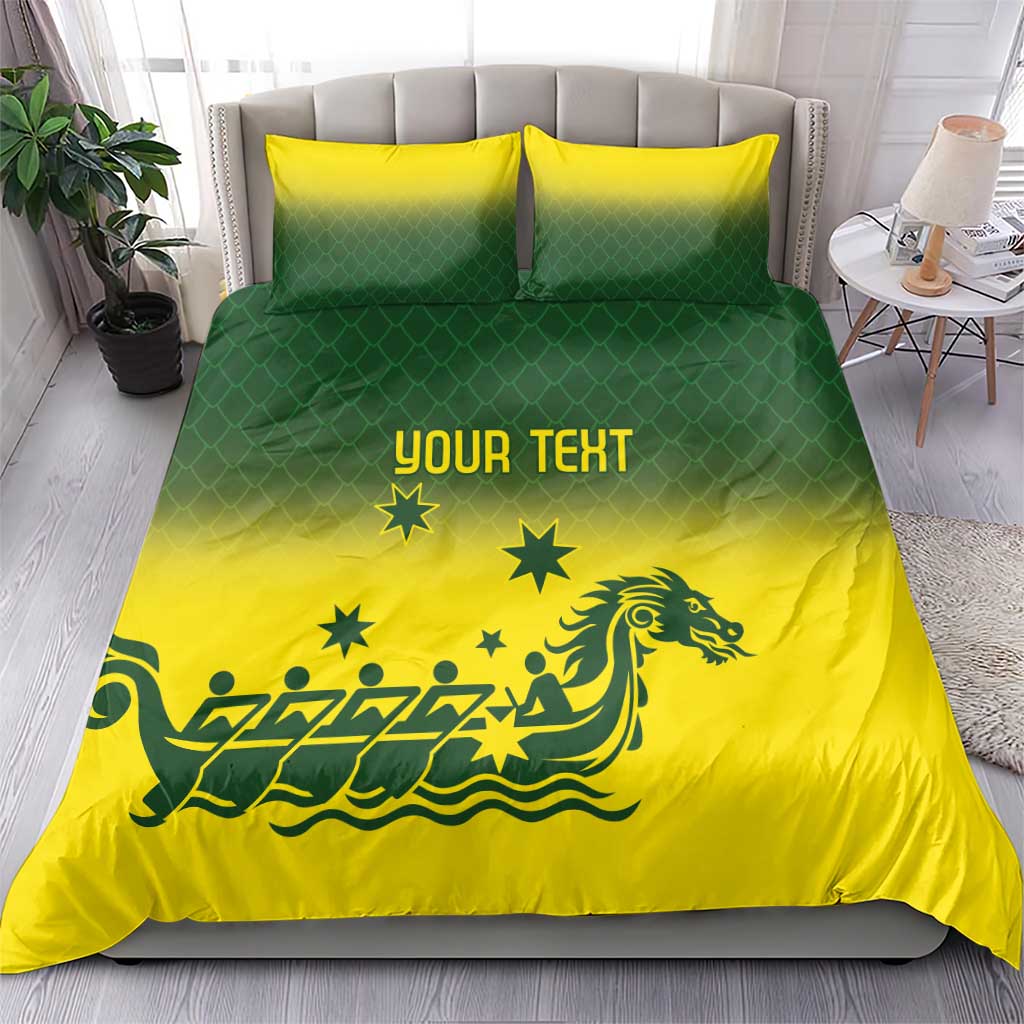 Personalised Dragons Boat Aussie Paddles Up! Bedding Set
