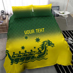 Personalised Dragons Boat Aussie Paddles Up! Bedding Set
