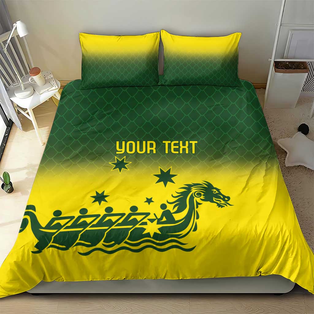Personalised Dragons Boat Aussie Paddles Up! Bedding Set