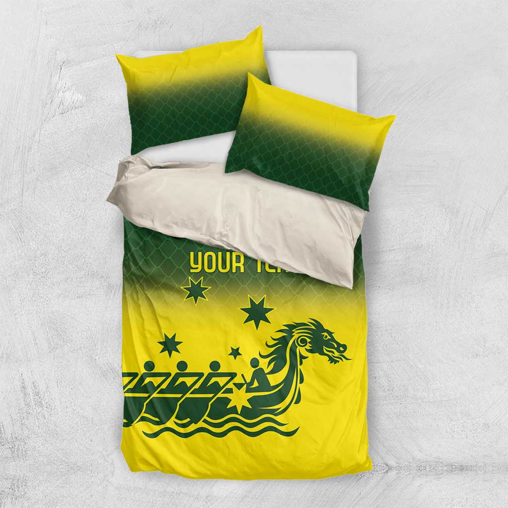 Personalised Dragons Boat Aussie Paddles Up! Bedding Set