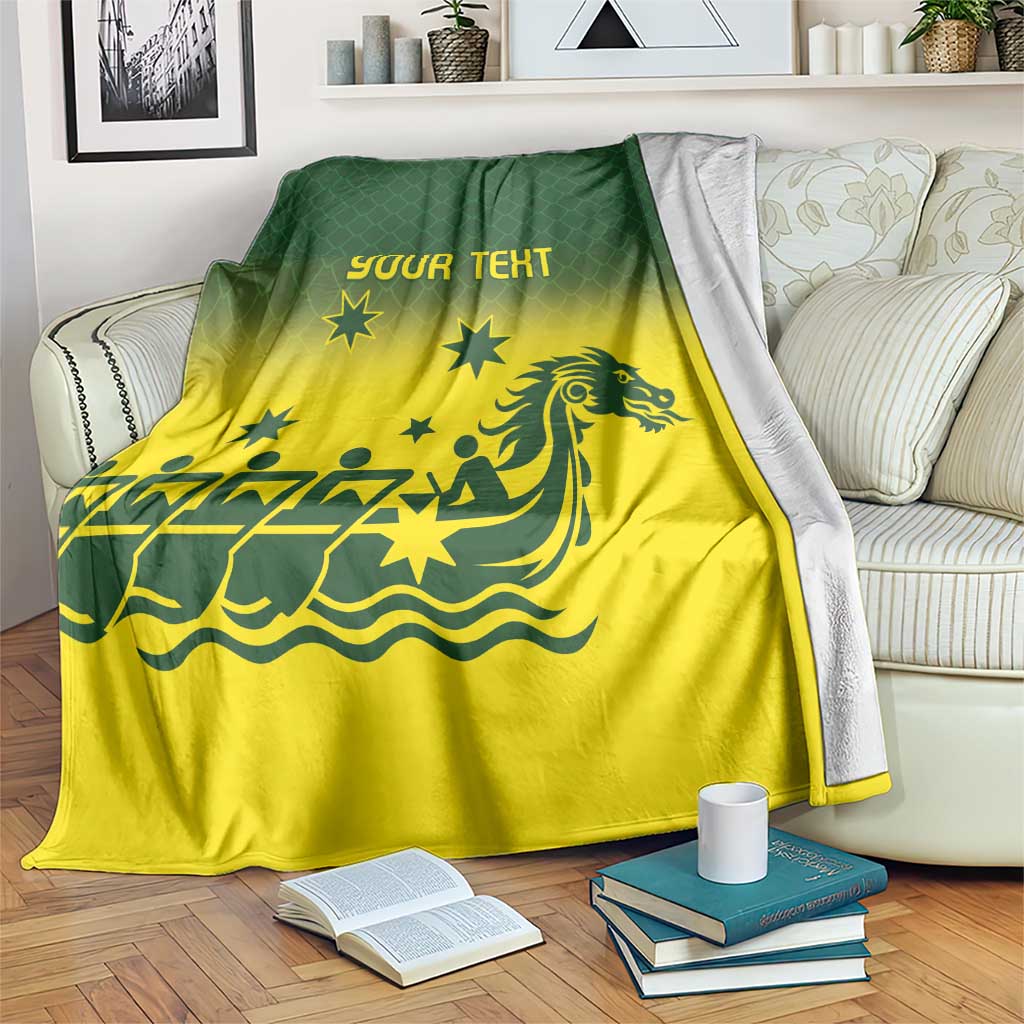 Personalised Dragons Boat Aussie Paddles Up! Blanket