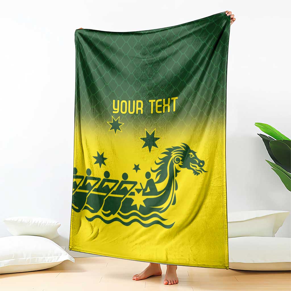 Personalised Dragons Boat Aussie Paddles Up! Blanket