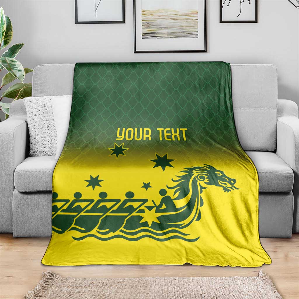 Personalised Dragons Boat Aussie Paddles Up! Blanket
