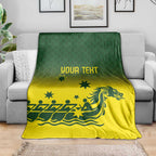 Personalised Dragons Boat Aussie Paddles Up! Blanket