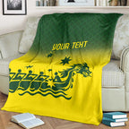 Personalised Dragons Boat Aussie Paddles Up! Blanket
