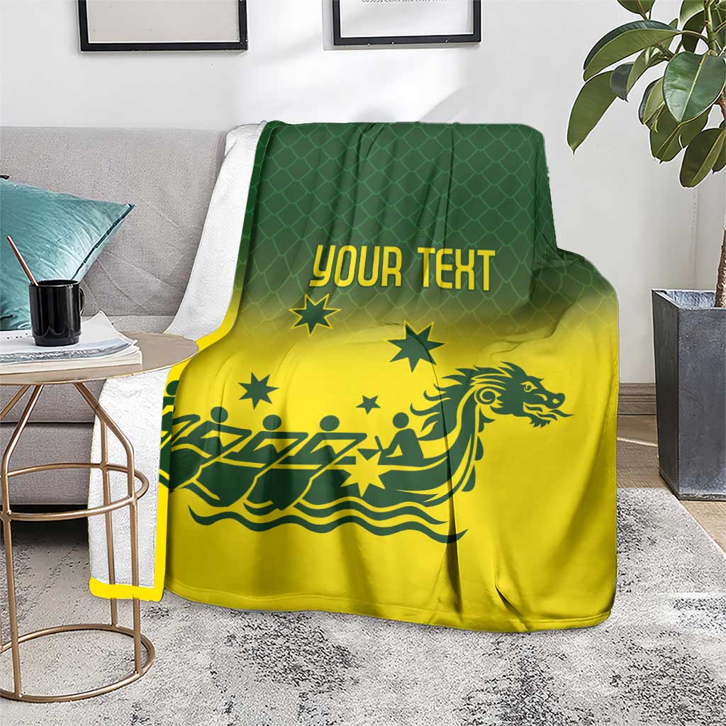 Personalised Dragons Boat Aussie Paddles Up! Blanket