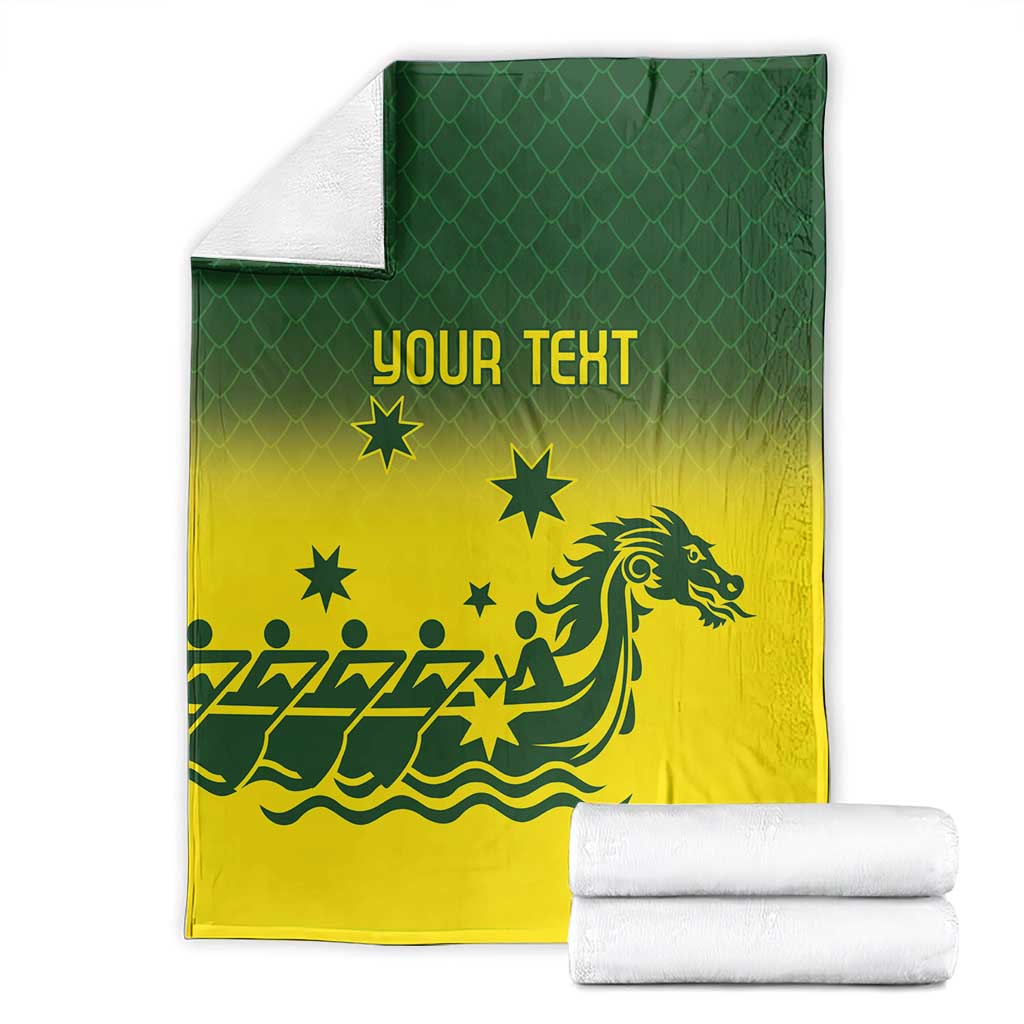 Personalised Dragons Boat Aussie Paddles Up! Blanket