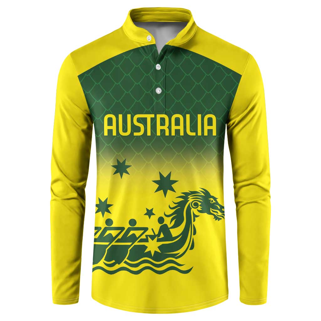 Personalised Dragons Boat Aussie Paddles Up! Button Sweatshirt