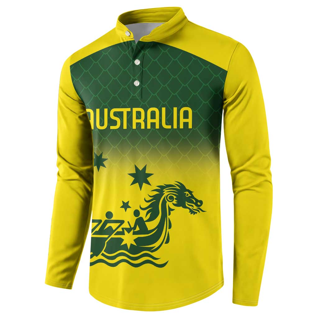 Personalised Dragons Boat Aussie Paddles Up! Button Sweatshirt