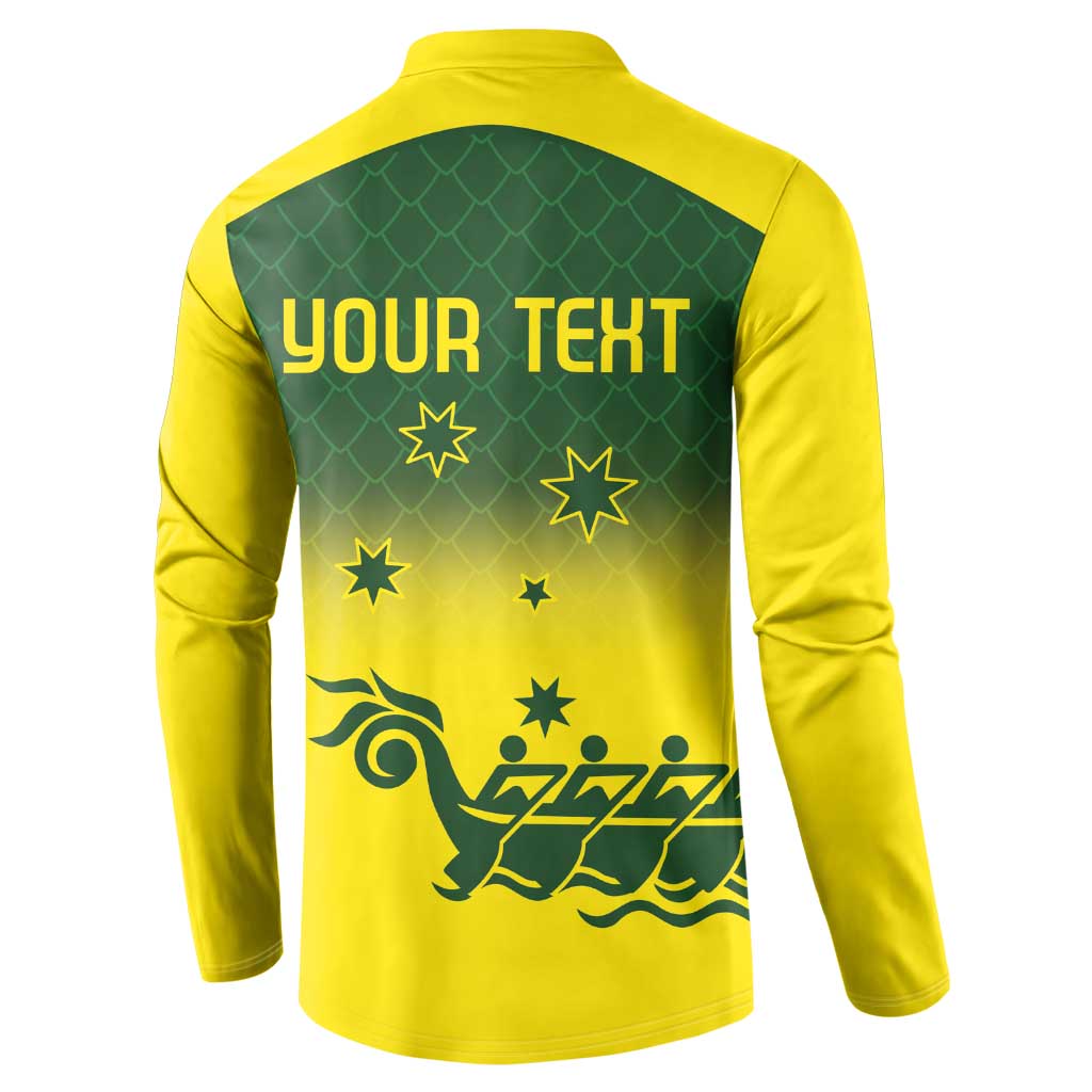 Personalised Dragons Boat Aussie Paddles Up! Button Sweatshirt