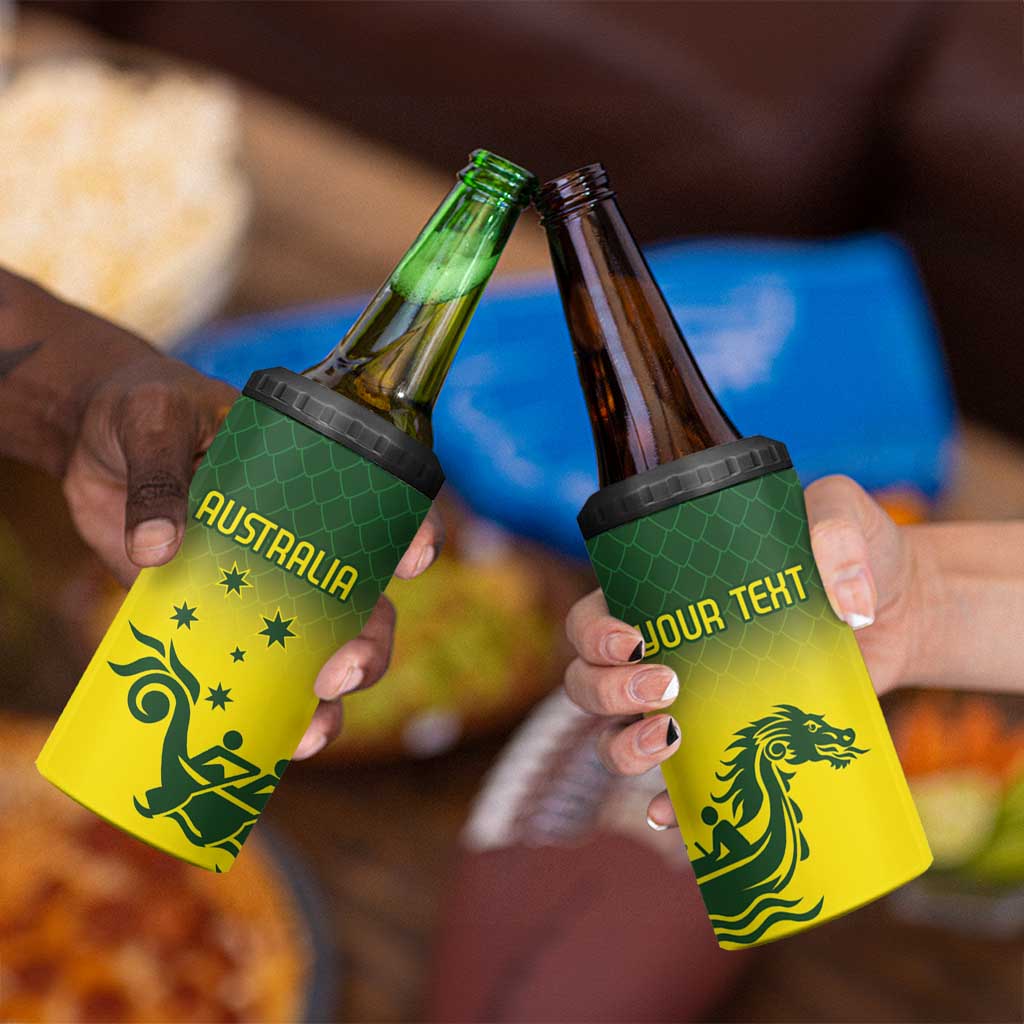 Personalised Dragons Boat Aussie Paddles Up! 4 in 1 Can Cooler Tumbler