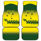 Personalised Dragons Boat Aussie Paddles Up! Car Mats