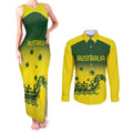 Personalised Dragons Boat Aussie Paddles Up! Couples Matching Tank Maxi Dress and Long Sleeve Button Shirt