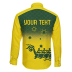 Personalised Dragons Boat Aussie Paddles Up! Family Matching Off The Shoulder Long Sleeve Dress and Hawaiian Shirt