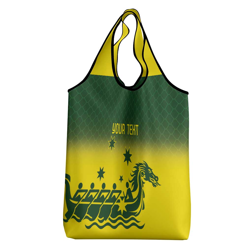 Personalised Dragons Boat Aussie Paddles Up! Grocery Bag