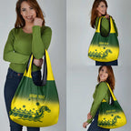 Personalised Dragons Boat Aussie Paddles Up! Grocery Bag