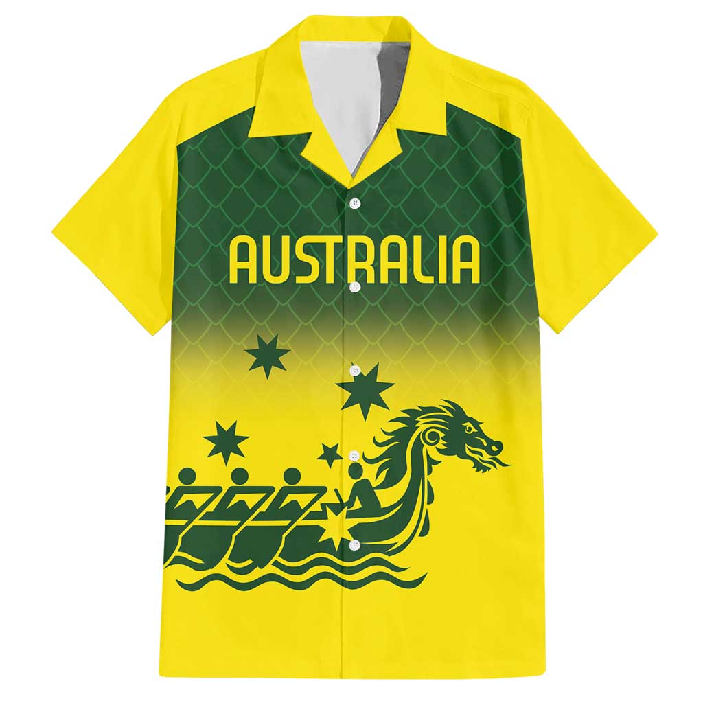 Personalised Dragons Boat Aussie Paddles Up! Hawaiian Shirt