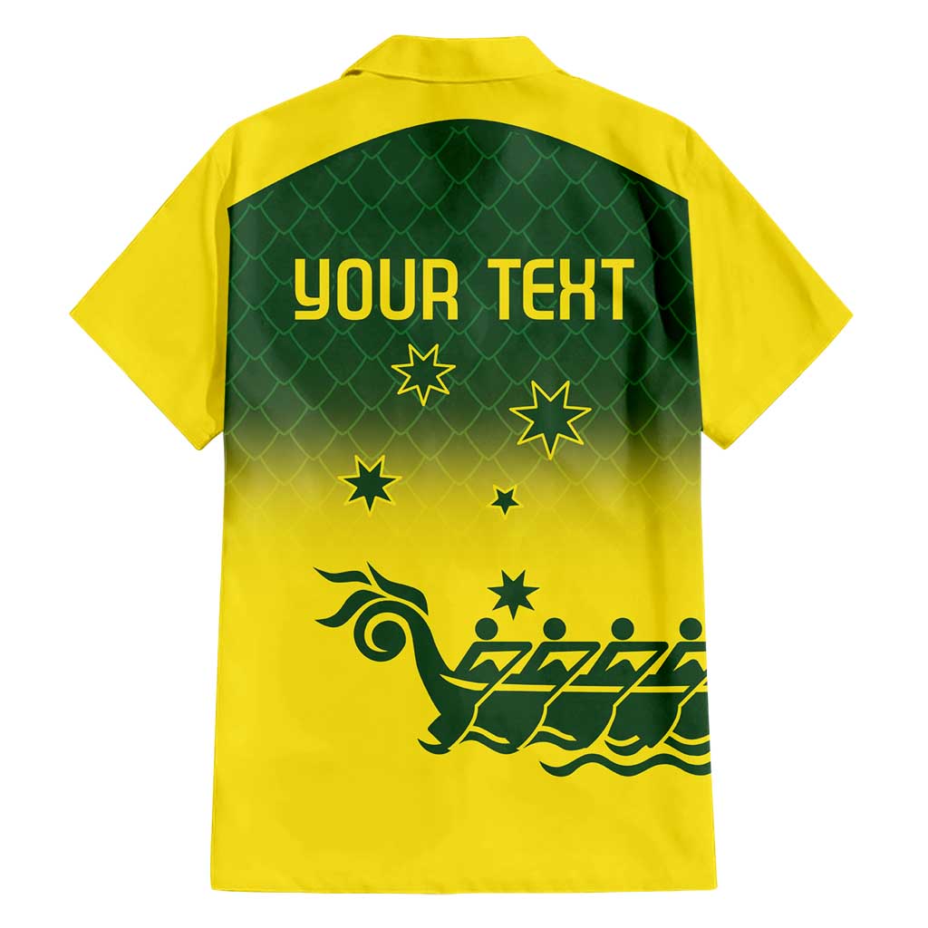 Personalised Dragons Boat Aussie Paddles Up! Hawaiian Shirt