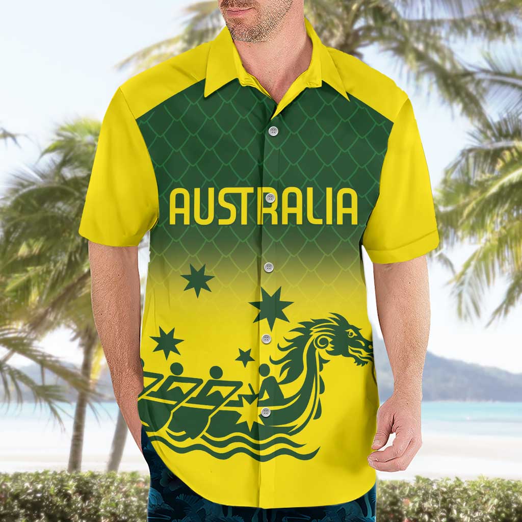 Personalised Dragons Boat Aussie Paddles Up! Hawaiian Shirt