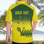 Personalised Dragons Boat Aussie Paddles Up! Hawaiian Shirt