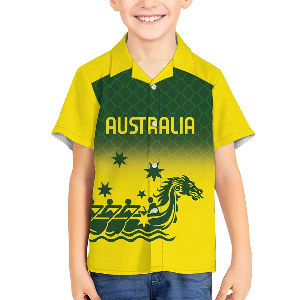 Personalised Dragons Boat Aussie Paddles Up! Hawaiian Shirt