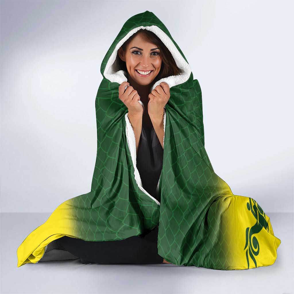 Personalised Dragons Boat Aussie Paddles Up! Hooded Blanket