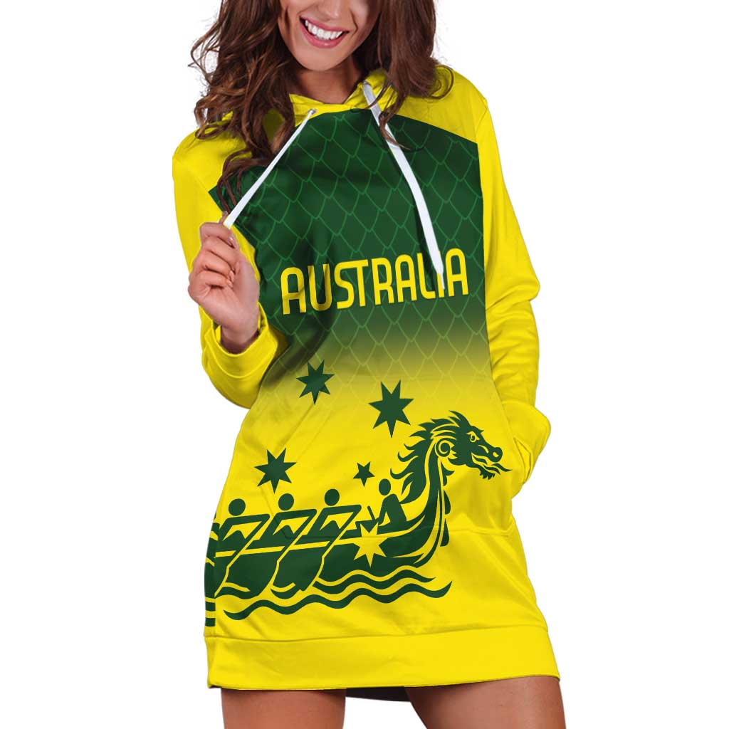 Personalised Dragons Boat Aussie Paddles Up! Hoodie Dress