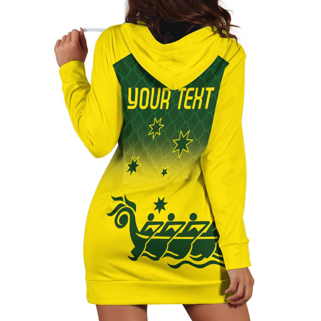 Personalised Dragons Boat Aussie Paddles Up! Hoodie Dress