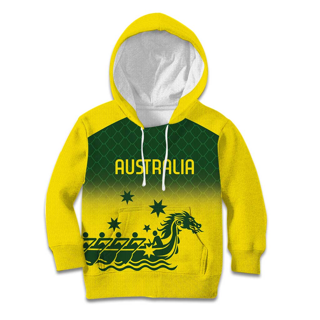 Personalised Dragons Boat Aussie Paddles Up! Kid Hoodie