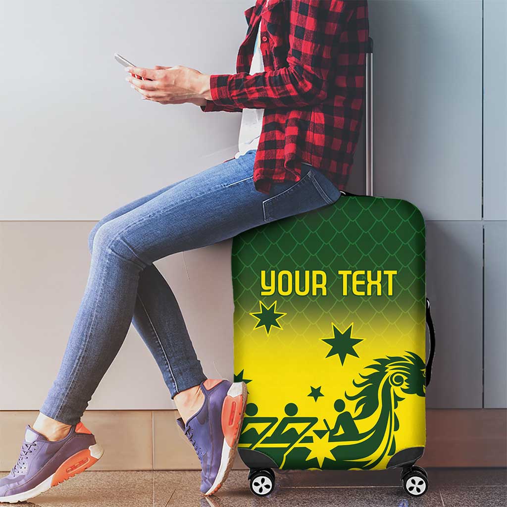 Personalised Dragons Boat Aussie Paddles Up! Luggage Cover