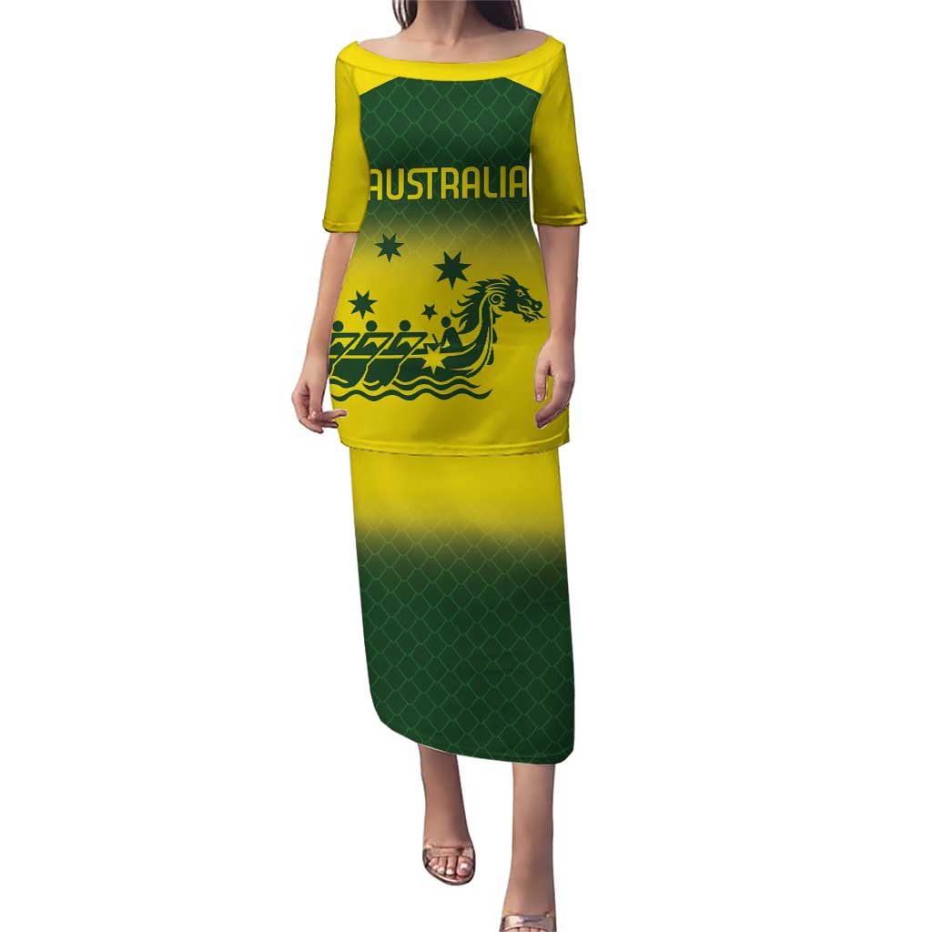 Personalised Dragons Boat Aussie Paddles Up! Puletasi